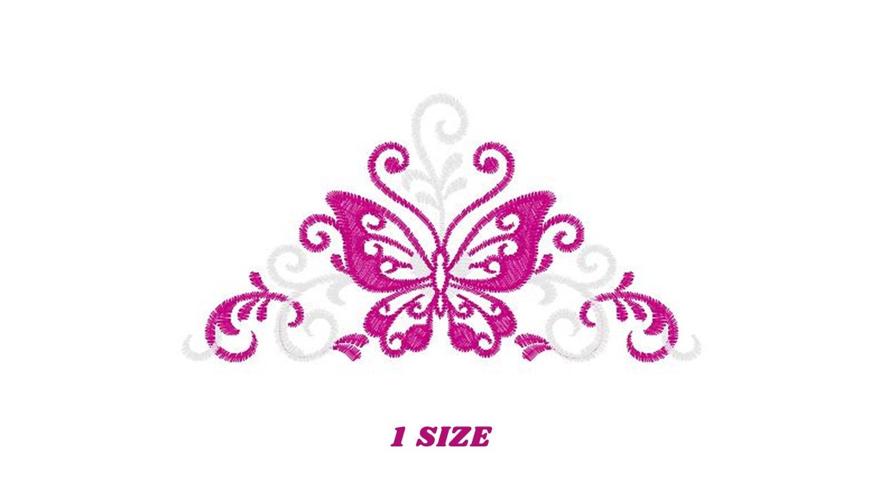 Butterfly embroidery designs - Adult Towel embroidery design machine embroidery pattern - Tea towel embroidery file - kitchen cloth pes jef