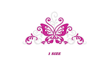 Butterfly embroidery designs - Adult Towel embroidery design machine embroidery pattern - Tea towel embroidery file - kitchen cloth pes jef