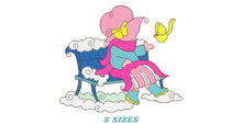 Load image into Gallery viewer, Sunbonnet embroidery designs - Girl embroidery design machine embroidery pattern -  Kitchen towel embroidery file - instant download pes jef
