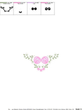 Load image into Gallery viewer, Floral Frame embroidery designs - Flower embroidery design machine embroidery pattern - Rose wreath laurel embroidery file  instant download
