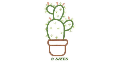 Cactus embroidery designs - Cactus vases embroidery design machine embroidery pattern - Vase embroidery file cactus applique design garden Marcia Embroidery