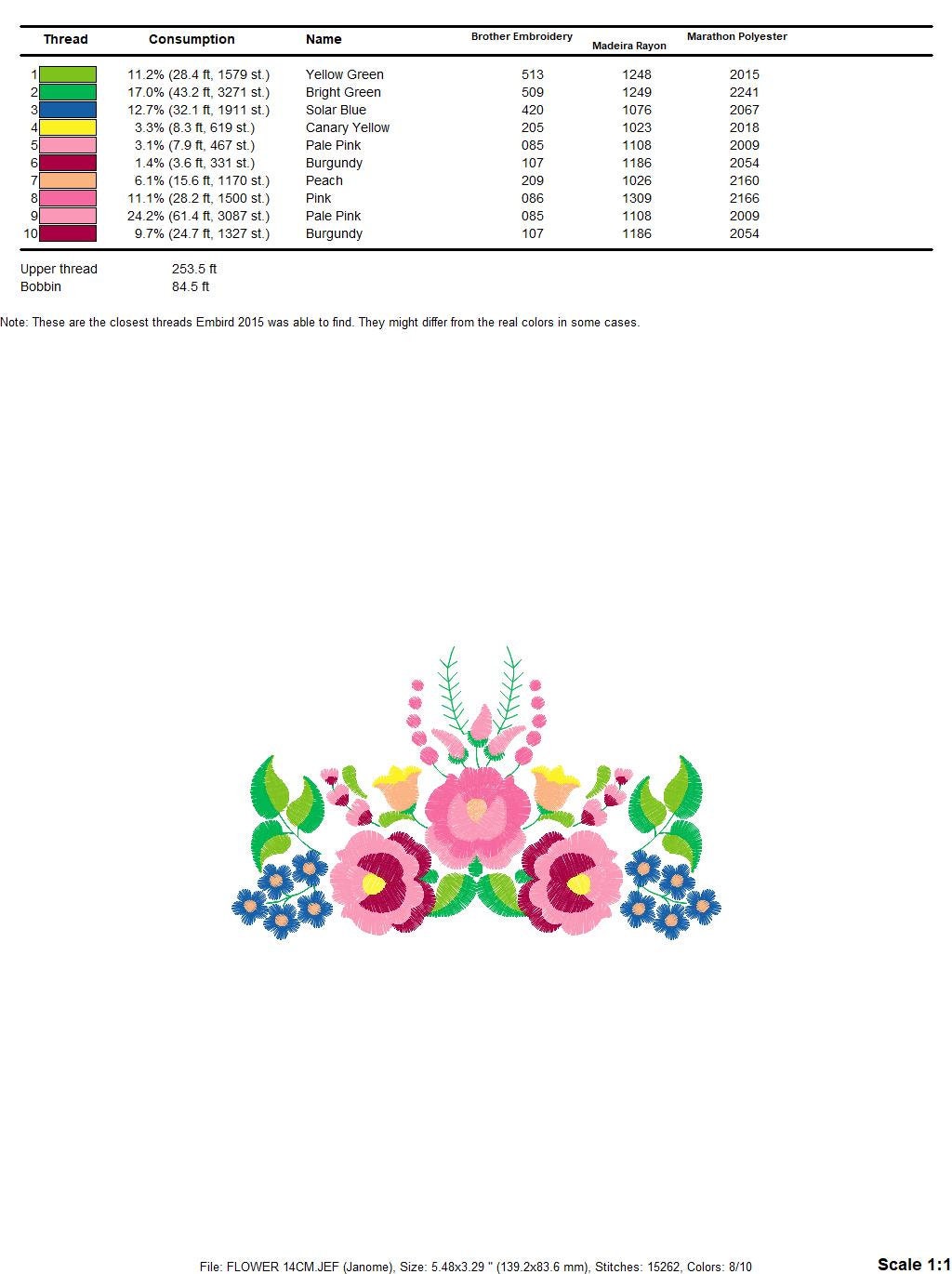 Hungarian embroidery designs - Flowers embroidery design machine embroidery pattern - Floral embroidery file - instant download digital file Marcia Embroidery