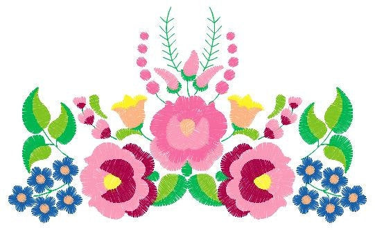 Hungarian embroidery designs - Flowers embroidery design machine embroidery pattern - Floral embroidery file - instant download digital file Marcia Embroidery