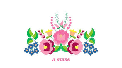 Hungarian embroidery designs - Flowers embroidery design machine embroidery pattern - Floral embroidery file - instant download digital file Marcia Embroidery