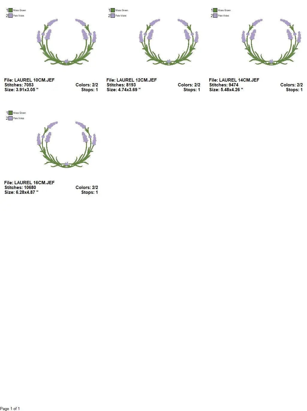 Monogram Frame embroidery designs - Lavender embroidery design machine embroidery pattern - Floral wreath embroidery file - instant download Marcia Embroidery