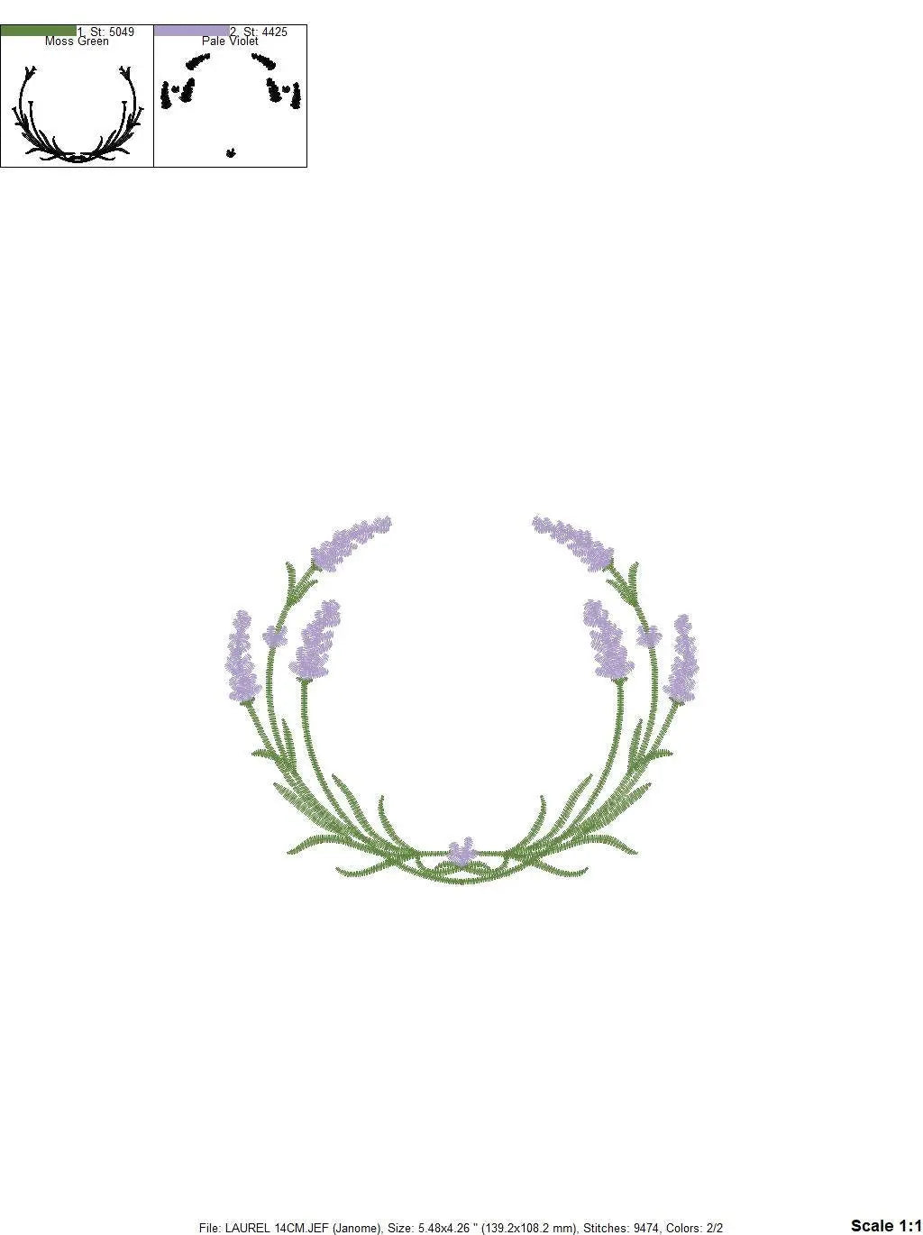 Monogram Frame embroidery designs - Lavender embroidery design machine embroidery pattern - Floral wreath embroidery file - instant download Marcia Embroidery