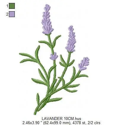 Bouquet of lavender embroidery designs - Flower embroidery design machine embroidery pattern - Floral garland embroidery - instant download Marcia Embroidery