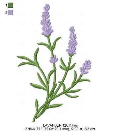 Bouquet of lavender embroidery designs - Flower embroidery design machine embroidery pattern - Floral garland embroidery - instant download Marcia Embroidery