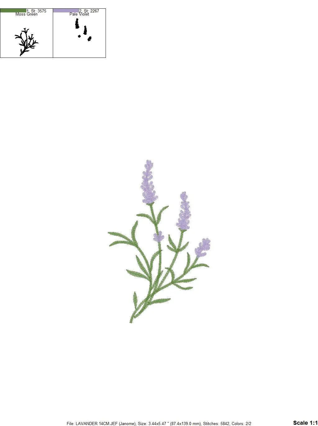Bouquet of lavender embroidery designs - Flower embroidery design machine embroidery pattern - Floral garland embroidery - instant download Marcia Embroidery
