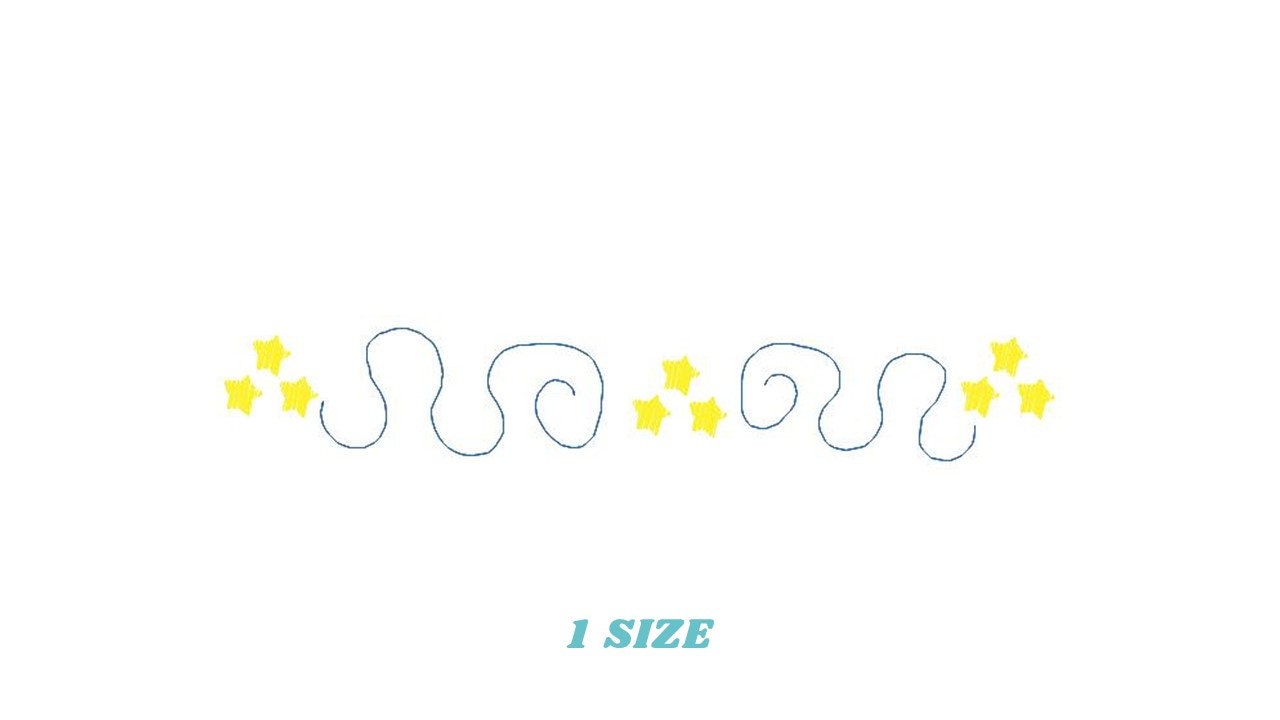 Stars Border embroidery designs - Divider embroidery design machine embroidery pattern - Line embroidery file - Towel embroidery flourish - Marcia Embroidery