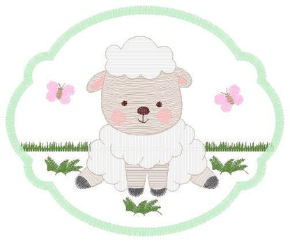 Sheep embroidery design - Lamb embroidery designs machine embroidery pattern - Baby boy embroidery file - Animal quilt embroidery download Marcia Embroidery