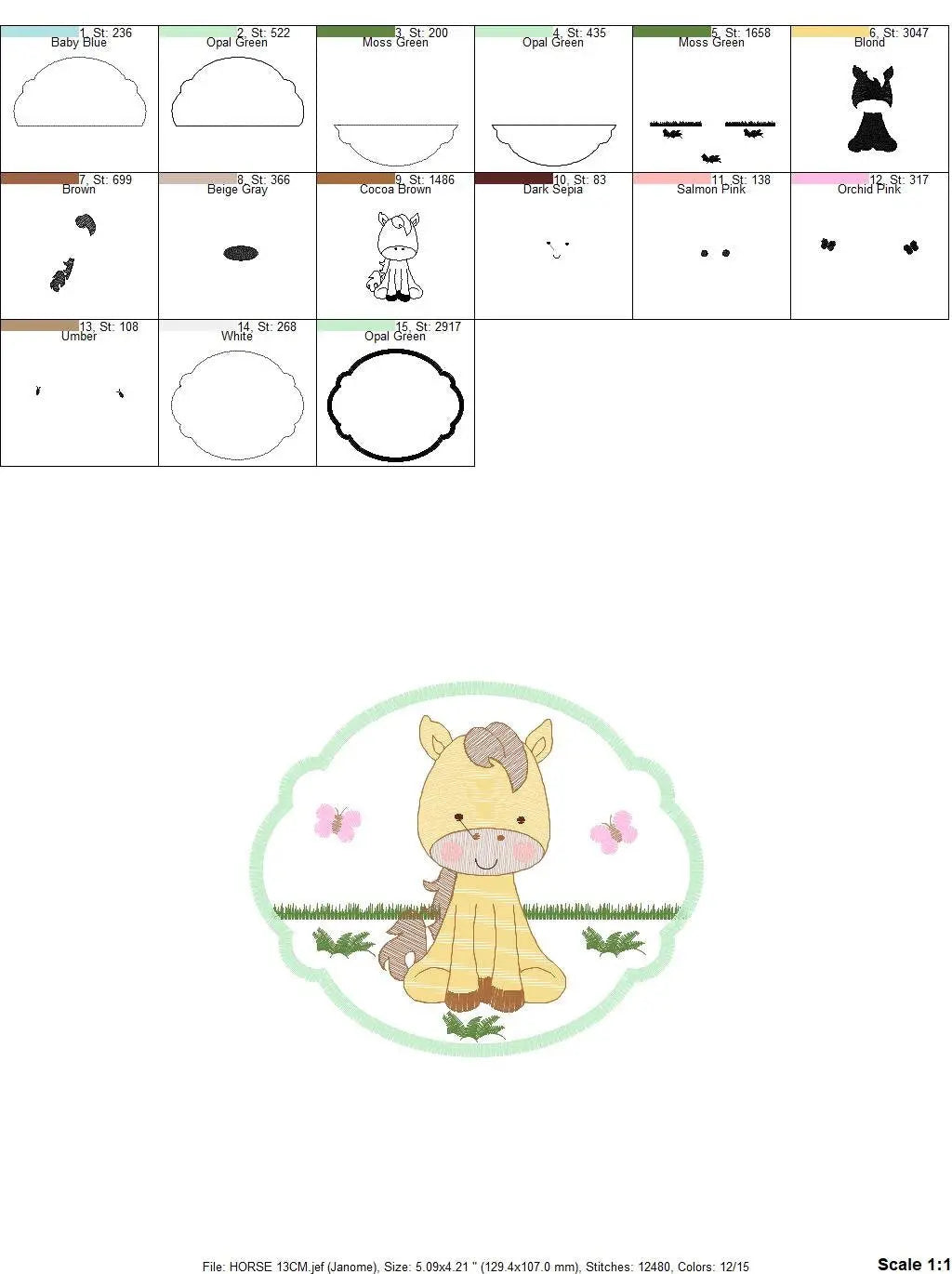 Horse embroidery design - Baby Boy embroidery designs machine embroidery pattern - Barn Farm animals embroidery file - instant download pes Marcia Embroidery