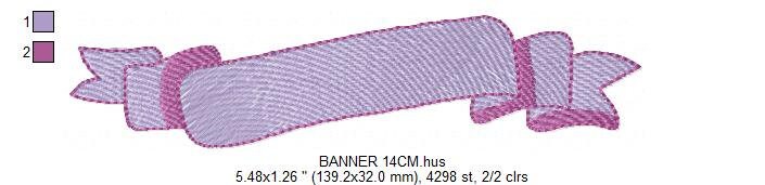 Ribbon banner embroidery designs - Frame embroidery design machine embroidery pattern - Line embroidery file - tea towel embroidery pes jef