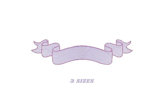 Banner embroidery designs - Sign embroidery design machine embroidery pattern - Ribbon banner embroidery file - tea towel embroidery pes jef - Marcia Embroidery