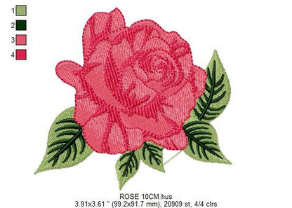 Roses embroidery designs - Towel embroidery design machine embroidery pattern - Rose embroidery file flower floral  instant digital download