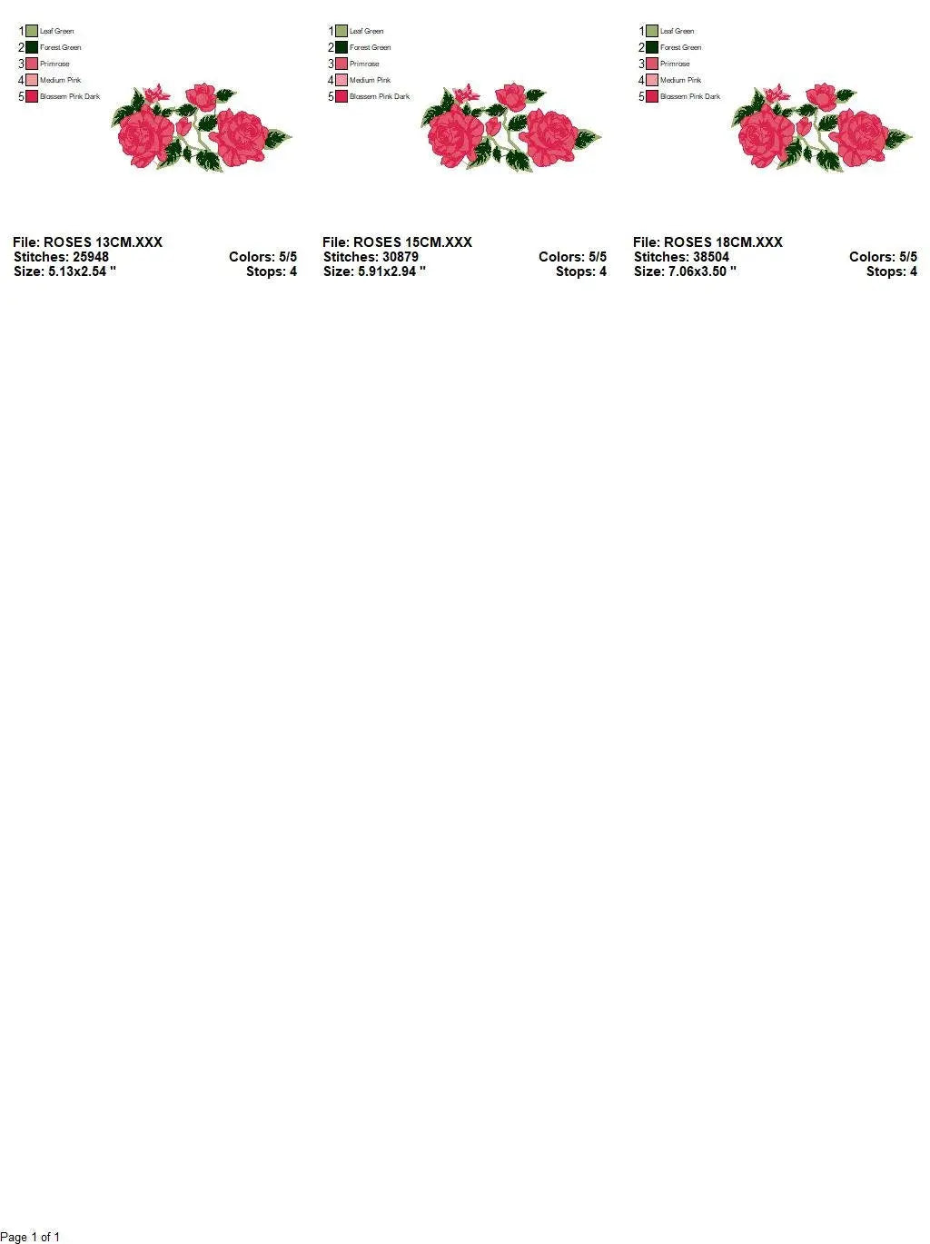 Roses embroidery designs - Towel embroidery design machine embroidery pattern - Rose embroidery file flower applique - instant download pes Marcia Embroidery
