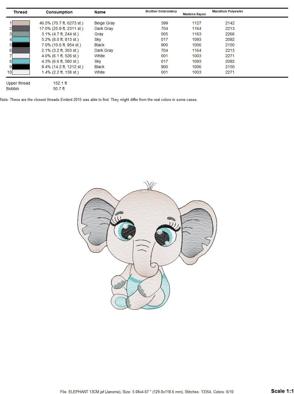Baby Elephant embroidery designs - Safari Wild Male Animal embroidery design machine embroidery pattern - instant digital download pes jef