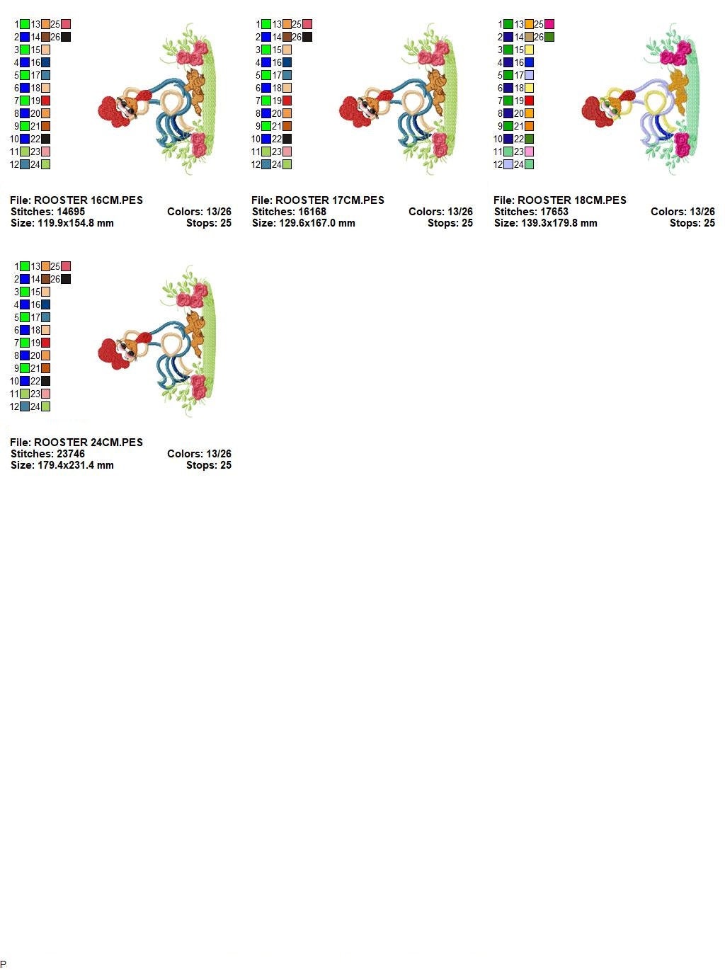 Rooster embroidery designs - Farm animals embroidery design machine embroidery pattern - instant download - Kitchen applique design Chicken
