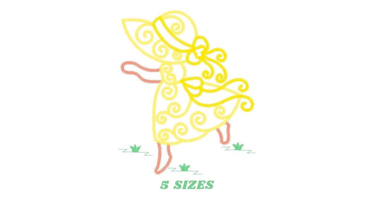 Sunbonnet sue embroidery designs - Sun bonnet embroidery design machine embroidery pattern - Kitchen embroidery file - instant download pes