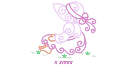 Sunbonnet sue embroidery designs - Sun bonnet embroidery design machine embroidery pattern - Kitchen embroidery file - instant download pes