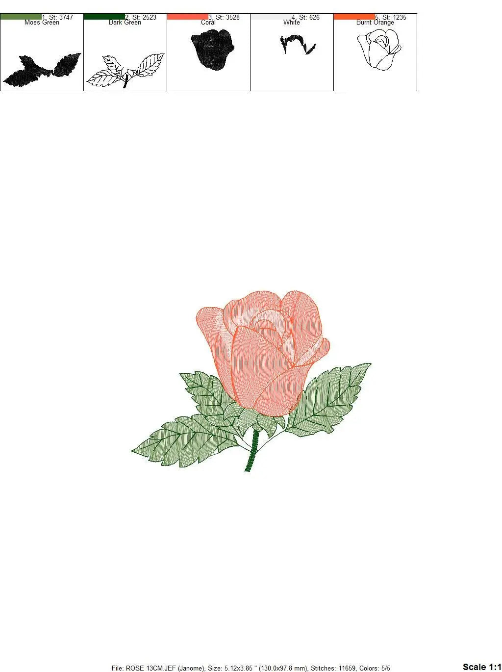 Roses embroidery designs - Flower embroidery design machine embroidery pattern - Rose embroidery file - Flowers for towels embroidery pes Marcia Embroidery