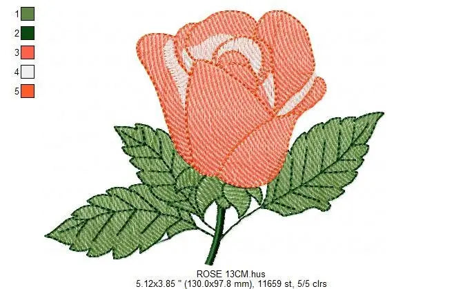Roses embroidery designs - Flower embroidery design machine embroidery pattern - Rose embroidery file - Flowers for towels embroidery pes Marcia Embroidery