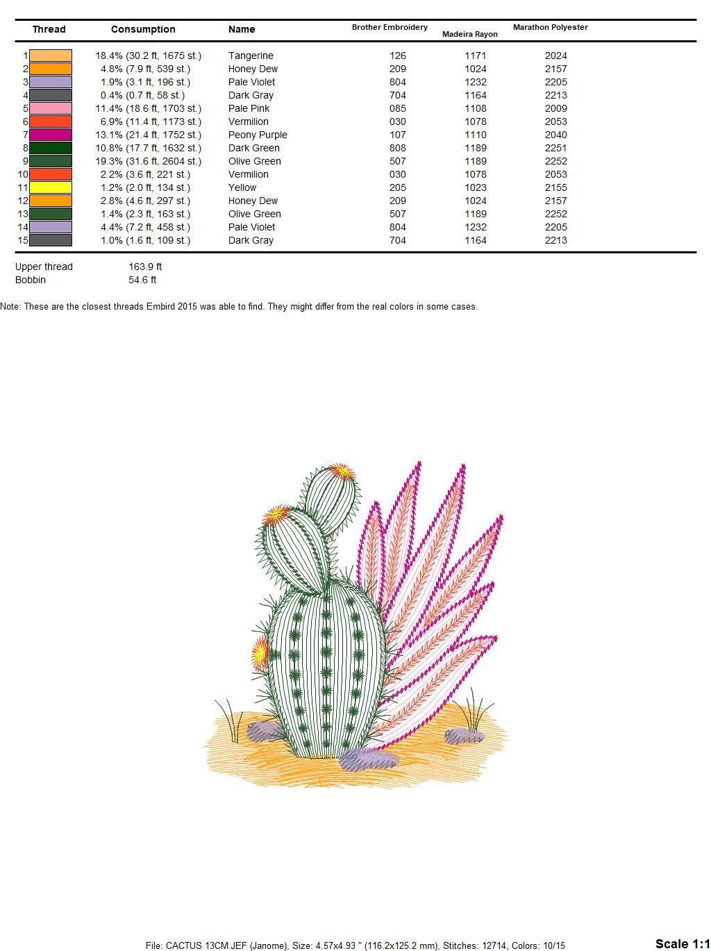 succulent embroidery design Cactus designs