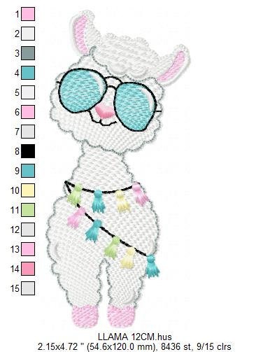 Llama embroidery design - Animals embroidery designs machine embroidery pattern - Baby boy embroidery file - instant embroidery download pes