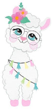 Carica l&#39;immagine nel visualizzatore di Gallery, Llama embroidery design - Alpaca embroidery designs machine embroidery pattern - Baby girl embroidery file - instant digital download jef
