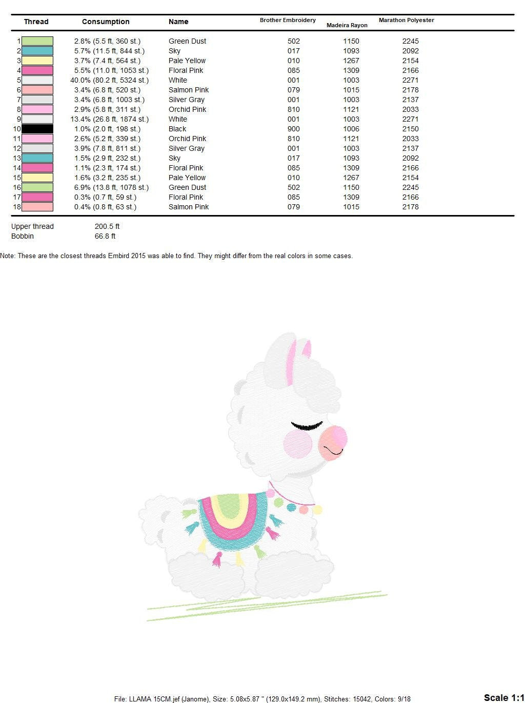 Llama embroidery design - Animals embroidery designs machine embroidery pattern - Baby girl embroidery file - Mexican llama instant download