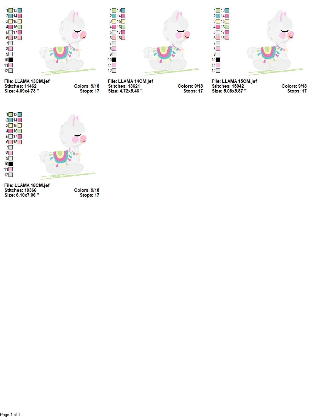 Llama embroidery design - Animals embroidery designs machine embroidery pattern - Baby girl embroidery file - Mexican llama instant download