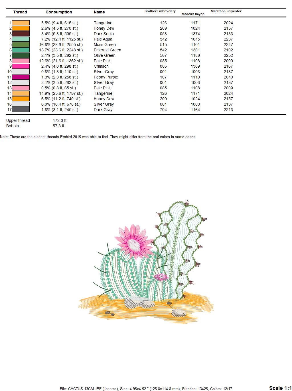 Cactus embroidery designs - Succulent embroidery design machine embroidery pattern - Mexican cactus design - plant embroidery file desert Marcia Embroidery