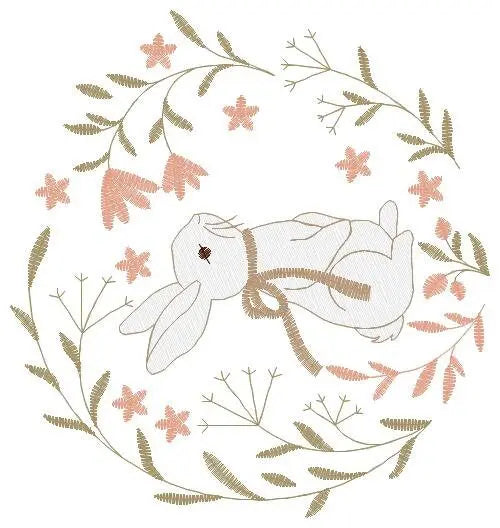 Bunny embroidery design - Animal embroidery designs machine embroidery pattern - Woodland animals embroidery file - instant download rabbit Marcia Embroidery
