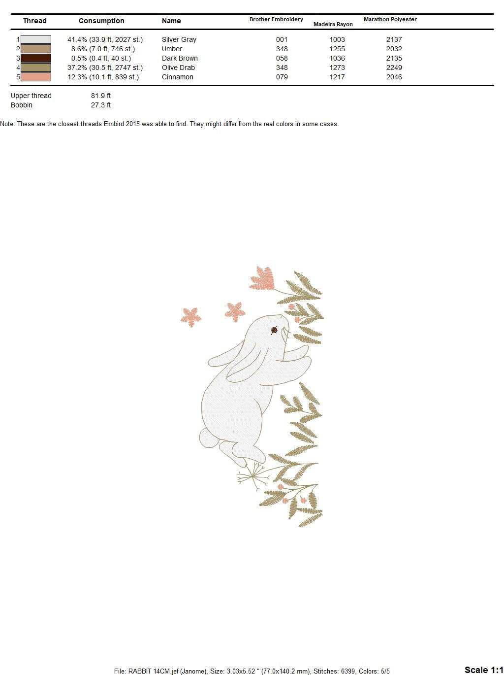 Bunny embroidery design - Animal embroidery designs machine embroidery pattern - Woodland animals embroidery file - instant download rabbit Marcia Embroidery