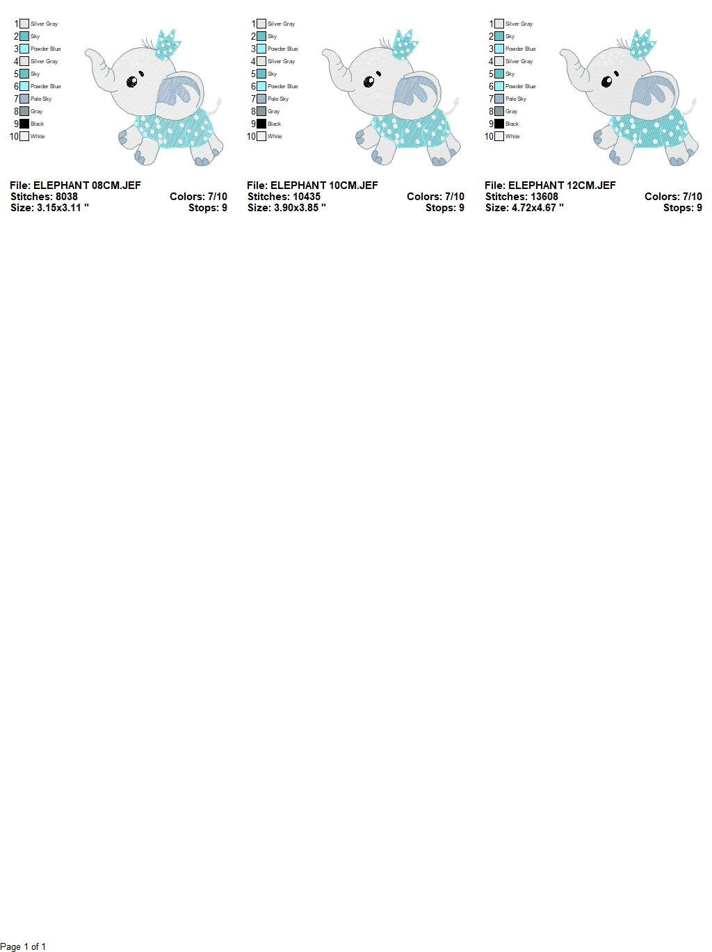 Elephant with crown embroidery designs - Animal embroidery design machine embroidery pattern - Baby boy embroidery file - Baby elephant pes