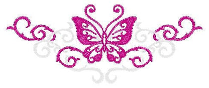 Butterfly embroidery designs - Adult Towel embroidery design machine embroidery pattern - Tea towel embroidery file - kitchen cloth pes jef