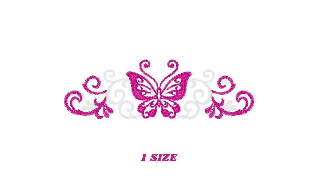 Butterfly embroidery designs - Adult Towel embroidery design machine embroidery pattern - Tea towel embroidery file - kitchen cloth pes jef