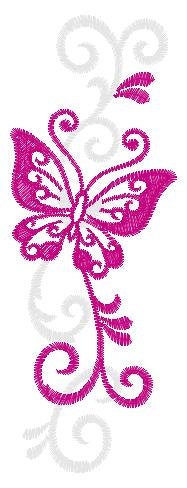 Butterfly embroidery designs - Adult Towel embroidery design machine embroidery pattern - Tea towel embroidery file - kitchen cloth pes jef