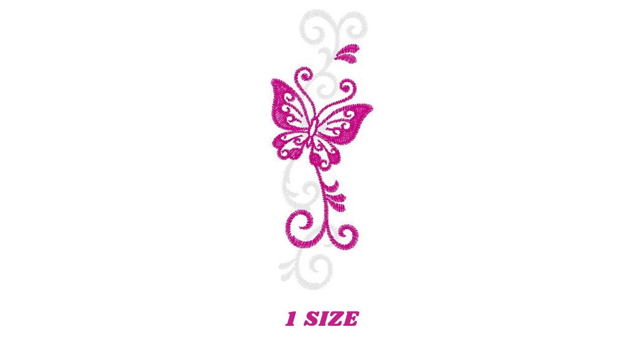 Butterfly embroidery designs - Adult Towel embroidery design machine embroidery pattern - Tea towel embroidery file - kitchen cloth pes jef