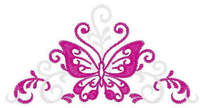 Butterfly embroidery designs - Adult Towel embroidery design machine embroidery pattern - Tea towel embroidery file - kitchen cloth pes jef