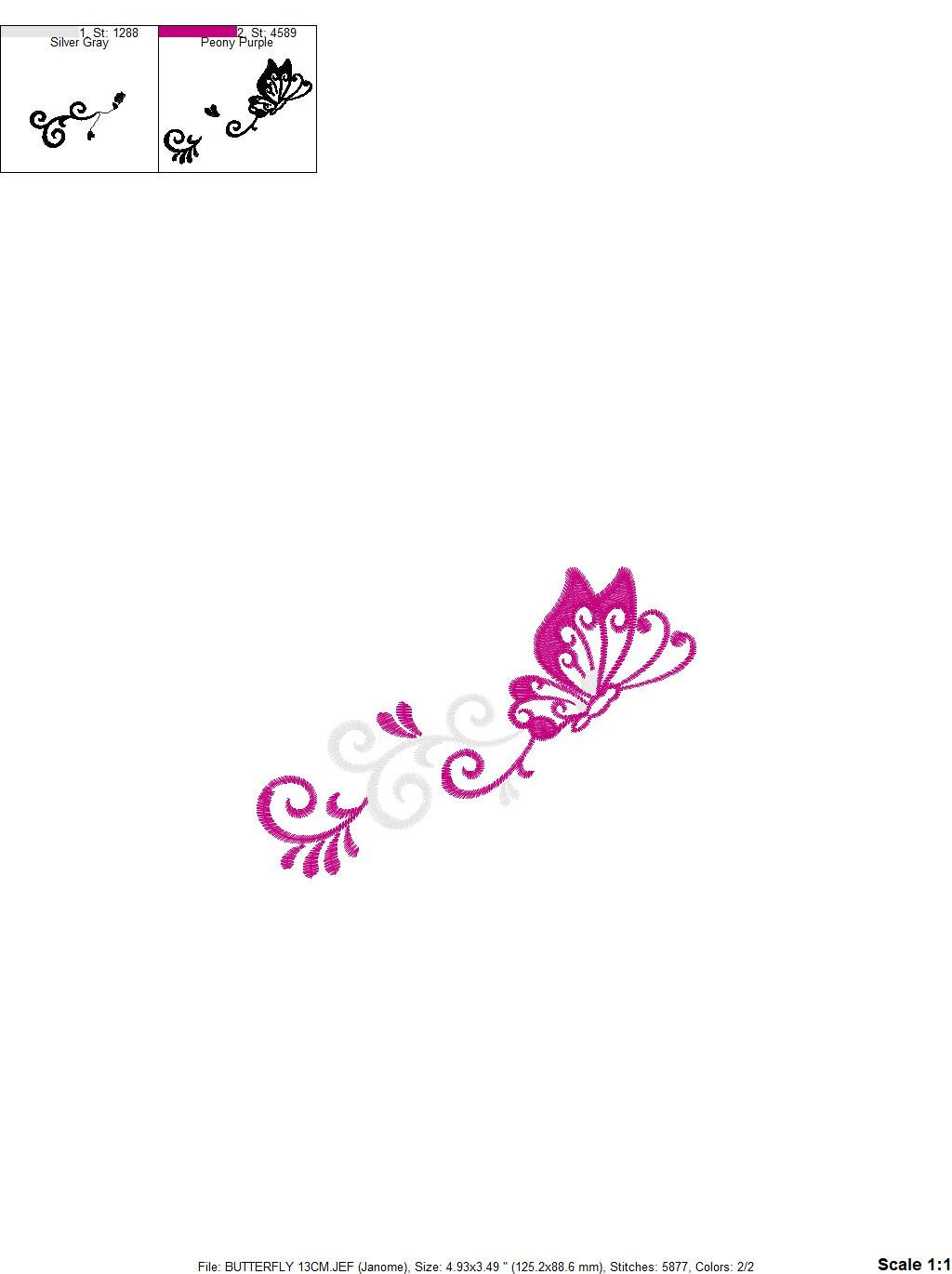 Butterfly embroidery designs - Adult Towel embroidery design machine embroidery pattern - Tea towel embroidery file - kitchen cloth pes jef