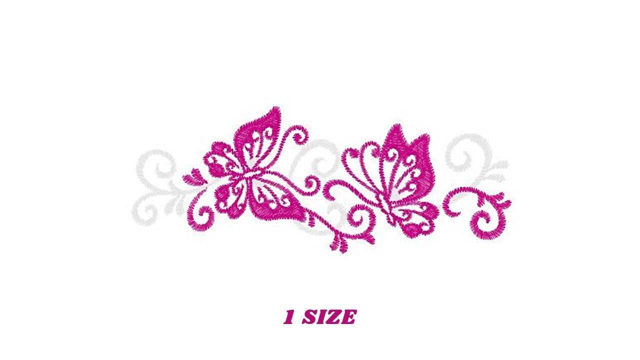 Butterflies embroidery designs - Adult Towel embroidery design machine embroidery pattern - Tea towel embroidery file - kitchen cloth pes Marcia Embroidery