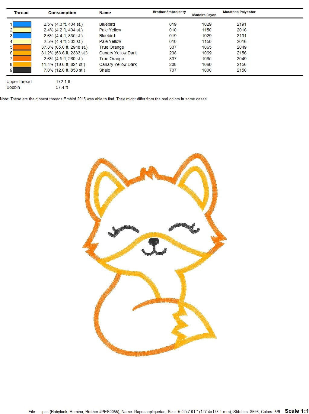 Fox embroidery designs - Red Fox embroidery design machine embroidery pattern - Woodland Animal embroidery - Fox Applique - instant download