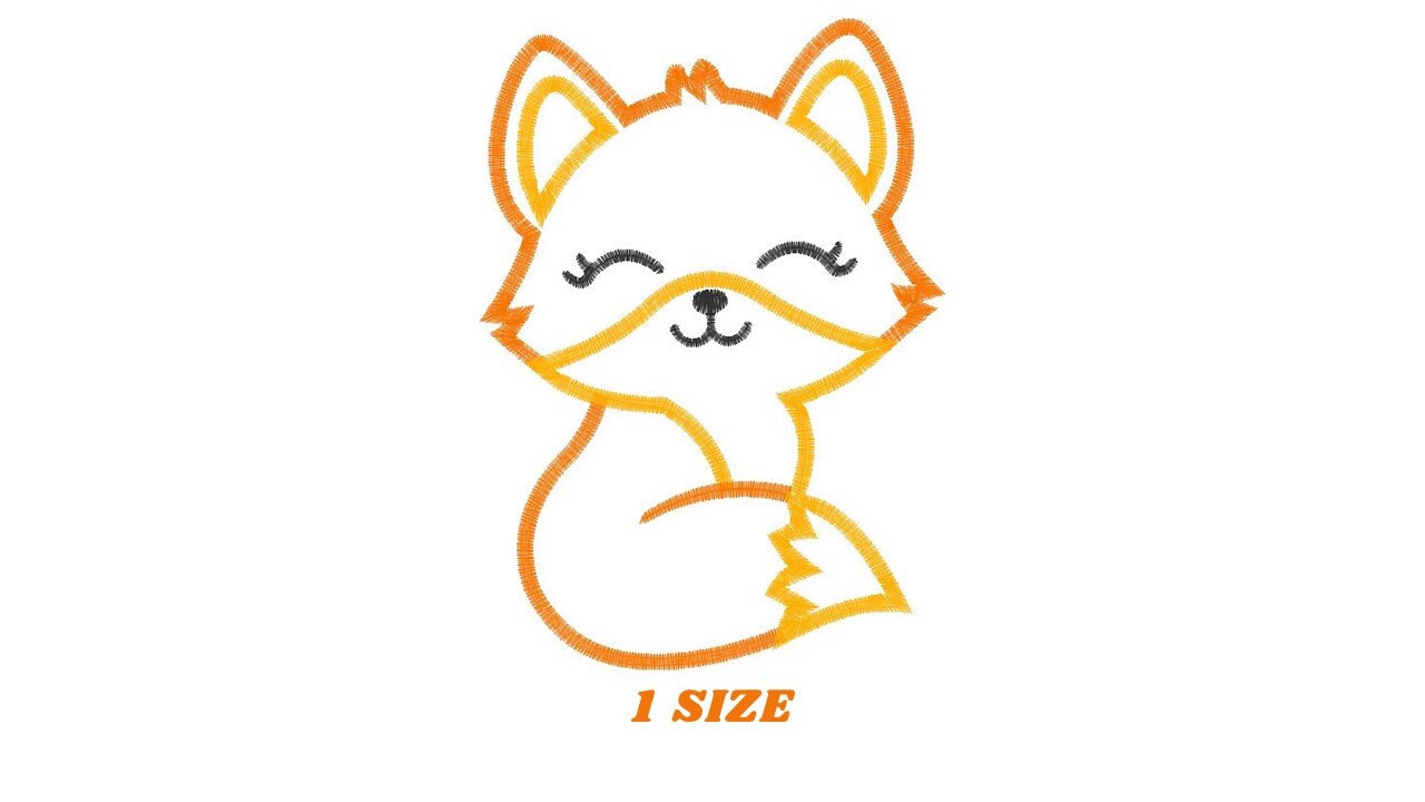 Fox embroidery designs - Red Fox embroidery design machine embroidery pattern - Woodland Animal embroidery - Fox Applique - instant download