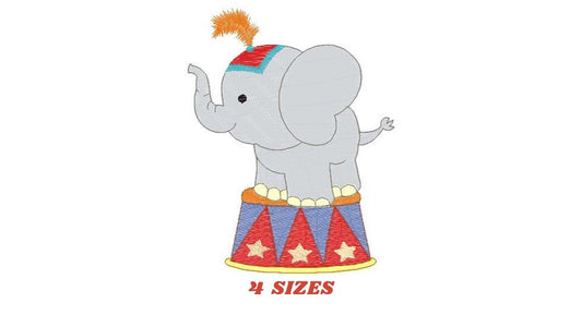 Elephant embroidery designs - Animal Circus embroidery design machine embroidery pattern - Baby boy embroidery file - Circus embroidery pes