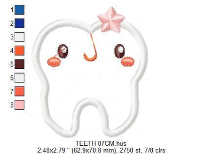 Tooth embroidery designs - Toothpaste embroidery design machine embroidery pattern - toothbrush embroidery file - Dental instant download Marcia Embroidery