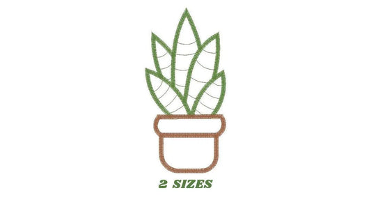 Cactus embroidery designs - Cactus vases embroidery design machine embroidery pattern - Vase embroidery file cactus applique design garden Marcia Embroidery