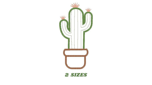 Cactus embroidery designs - Cactus vases embroidery design machine embroidery pattern - Vase embroidery file cactus applique design garden Marcia Embroidery