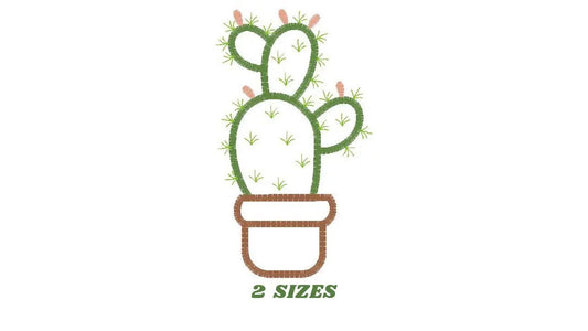 Cactus embroidery designs - Cactus vases embroidery design machine embroidery pattern - Vase embroidery file cactus applique design garden Marcia Embroidery