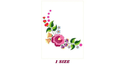 Hungarian embroidery designs - Flowers embroidery design machine embroidery pattern - Floral embroidery file - instant download digital file Marcia Embroidery